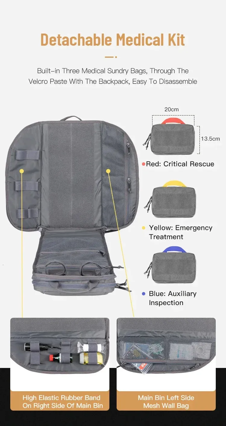 EXCELLENT ELITE SPANKER Tactical Versatile Medical Assault Pack Outdoor Backpacks Tactical Backpack Splash Water Backpack