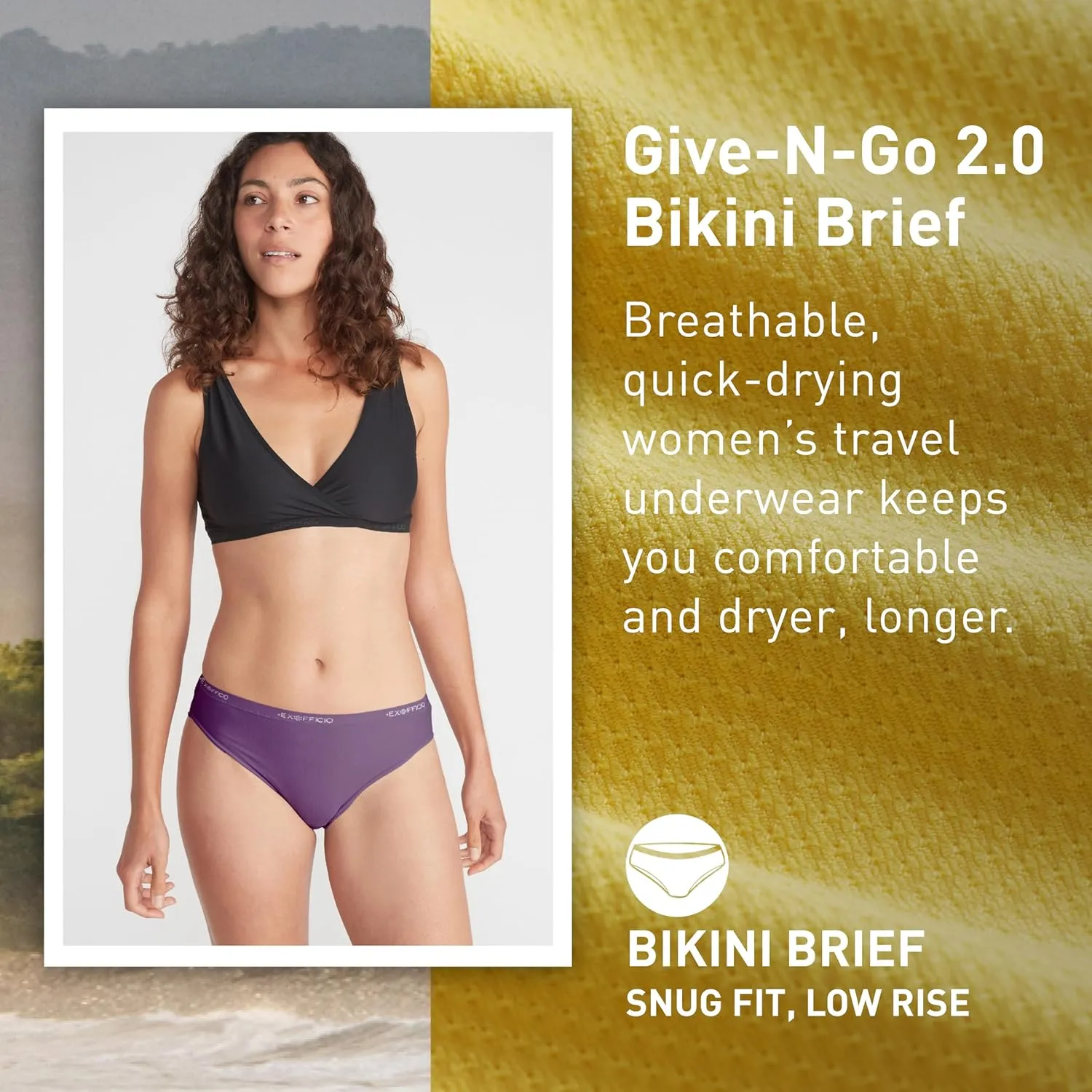 ExOfficio Women's Give-N-Go 2.0 Bikini Brief (2 Pack)