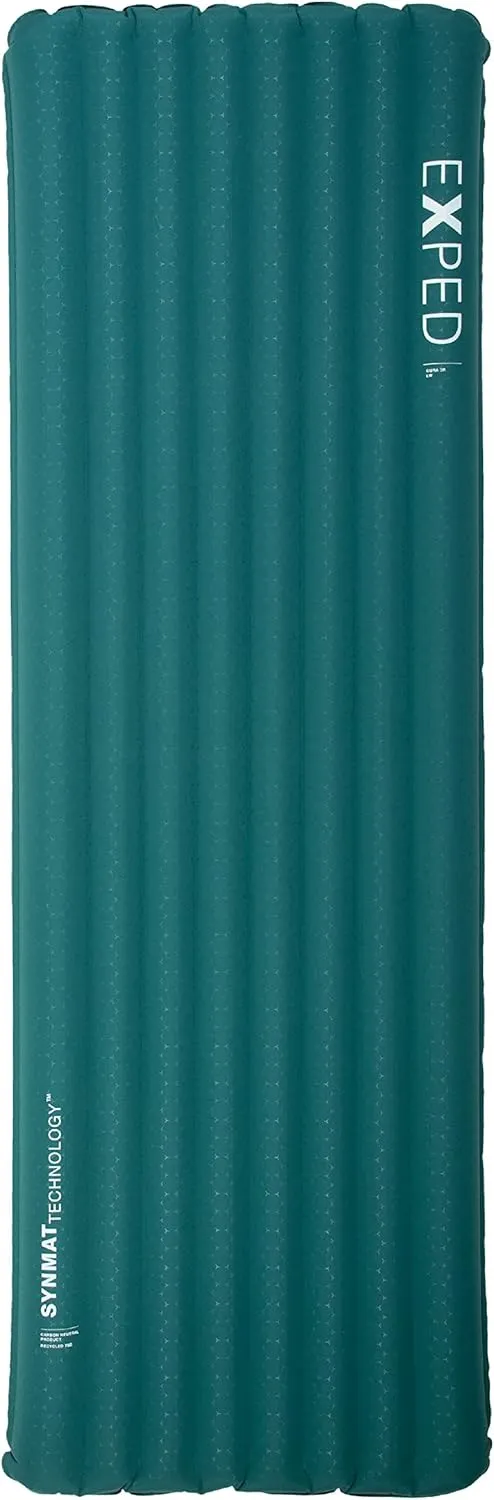 Exped Dura 3R | Abrasion Resistant | Insulated and Comfortable | 25 Degree Sleeping Pad, Cypress, Long Wide