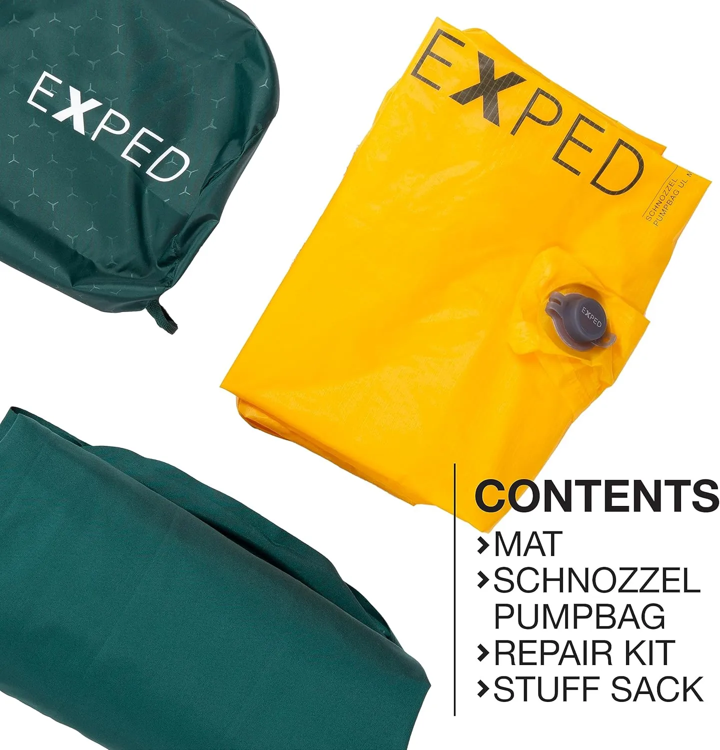 Exped Dura 3R | Abrasion Resistant | Insulated and Comfortable | 25 Degree Sleeping Pad, Cypress, Long Wide
