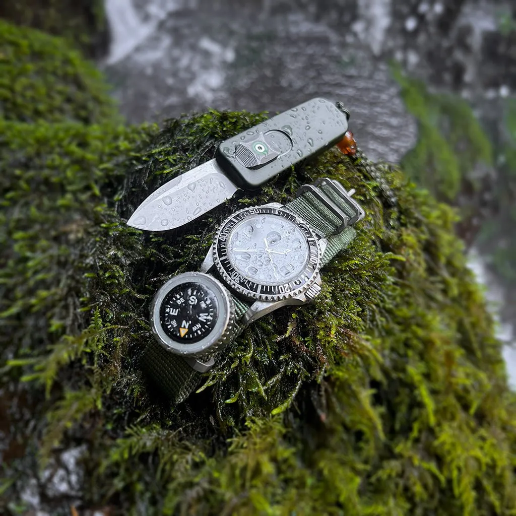 Expedition Watch Band Compass Kit TiP - Gray