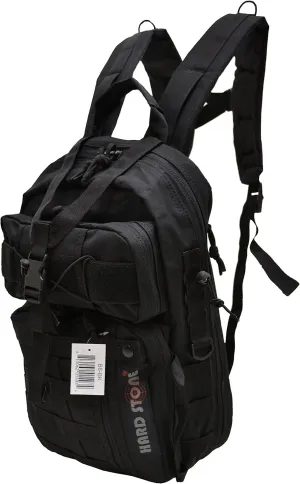 EXPLORER B8-BK Tactical Hydration Pack Ready Backpack with Molle & Chest Strap, Black