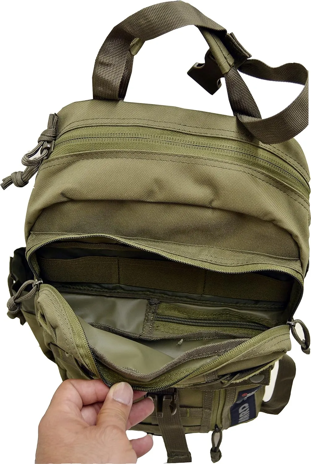 EXPLORER B8-OD Tactical Hydration Pack Ready Backpack with Molle & Chest Strap, OD