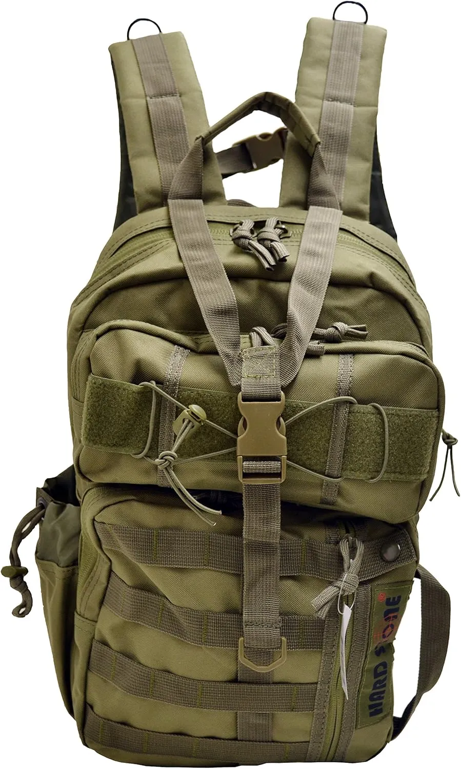 EXPLORER B8-OD Tactical Hydration Pack Ready Backpack with Molle & Chest Strap, OD