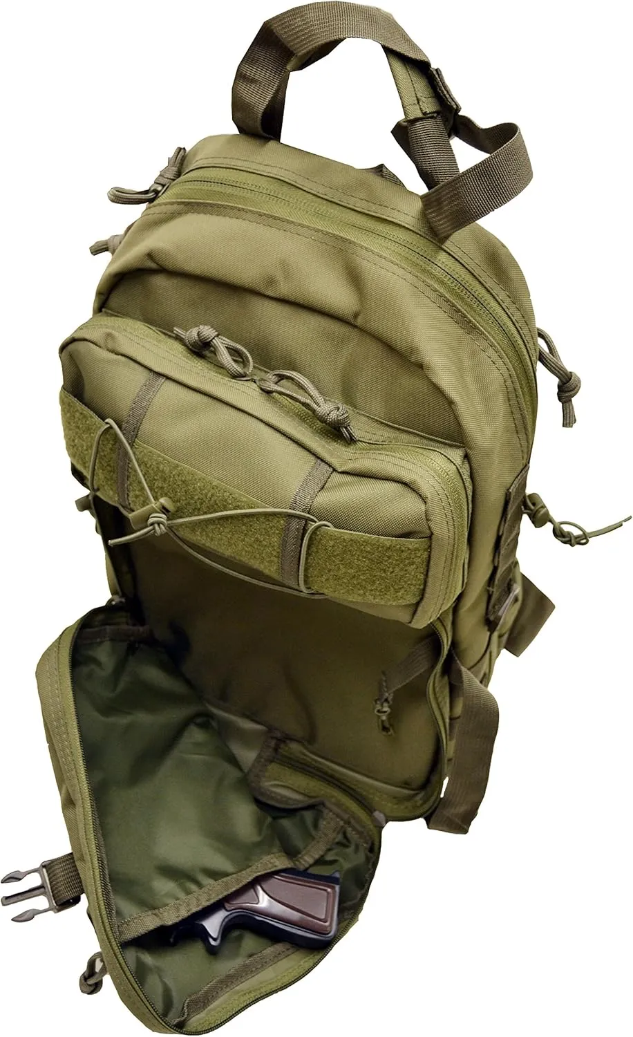 EXPLORER B8-OD Tactical Hydration Pack Ready Backpack with Molle & Chest Strap, OD