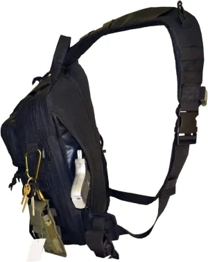Explorer Black Single Strap Tactical 3 Day Military Tactical Combat Assault Pack Molle Bug Out Bag Backpack for Outdoor Hiking Camping Trekking Hunting