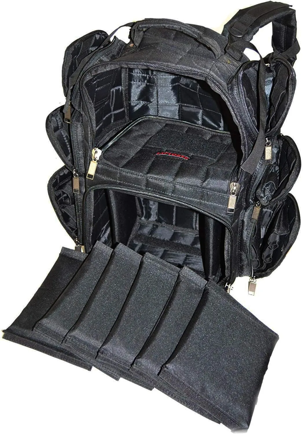 EXPLORER Tactical Rangemaster Gun Range Bag Backpack (Black)
