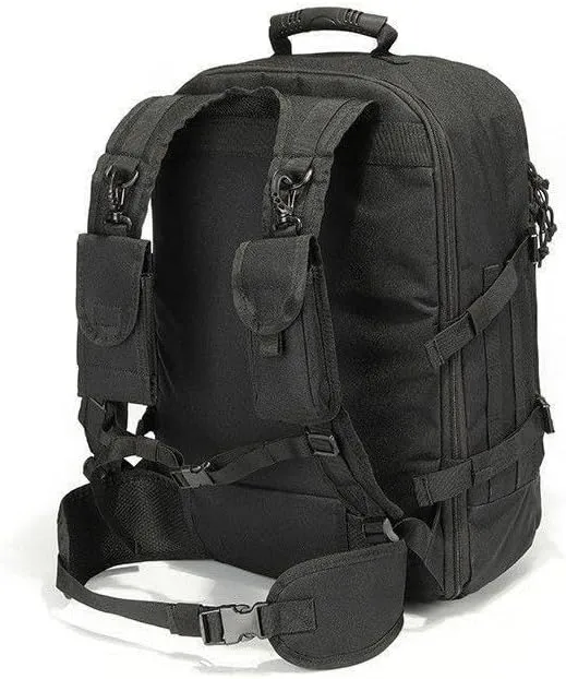 Extra Large 60L Tactical Backpack for Men Women Outdoor Water Resistant Hiking Travel Laptop Bag(BK)