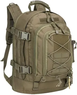 Extra Large 60L Tactical Backpack for Men Women Outdoor Water Resistant Hiking Travel Laptop Bag(OD)