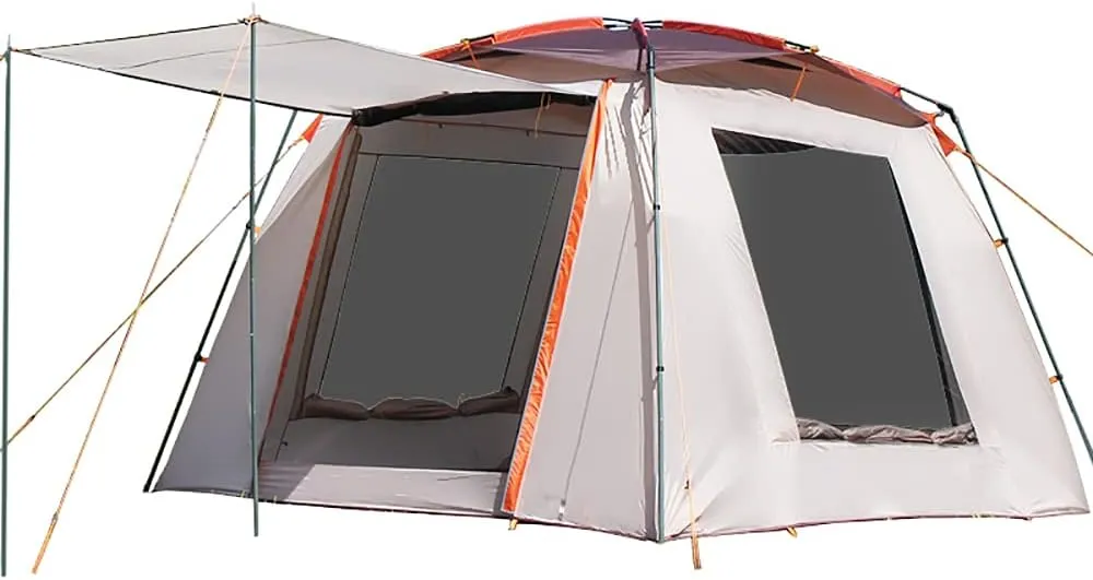 Family Camping Tent,Portable Tent,Easy Quick Set Up Tent,4-6 Person Waterproof Automatic Tents for Camping,Outdoor,Backyard