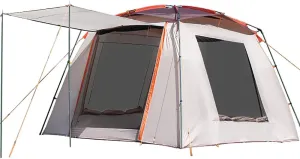 Family Camping Tent,Portable Tent,Easy Quick Set Up Tent,4-6 Person Waterproof Automatic Tents for Camping,Outdoor,Backyard