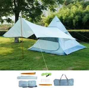 Family Pyramid Tent Teepee Pyramid Tent Teepee Tent Indian Adult for 3-4 People Festival Party Tent Teepee