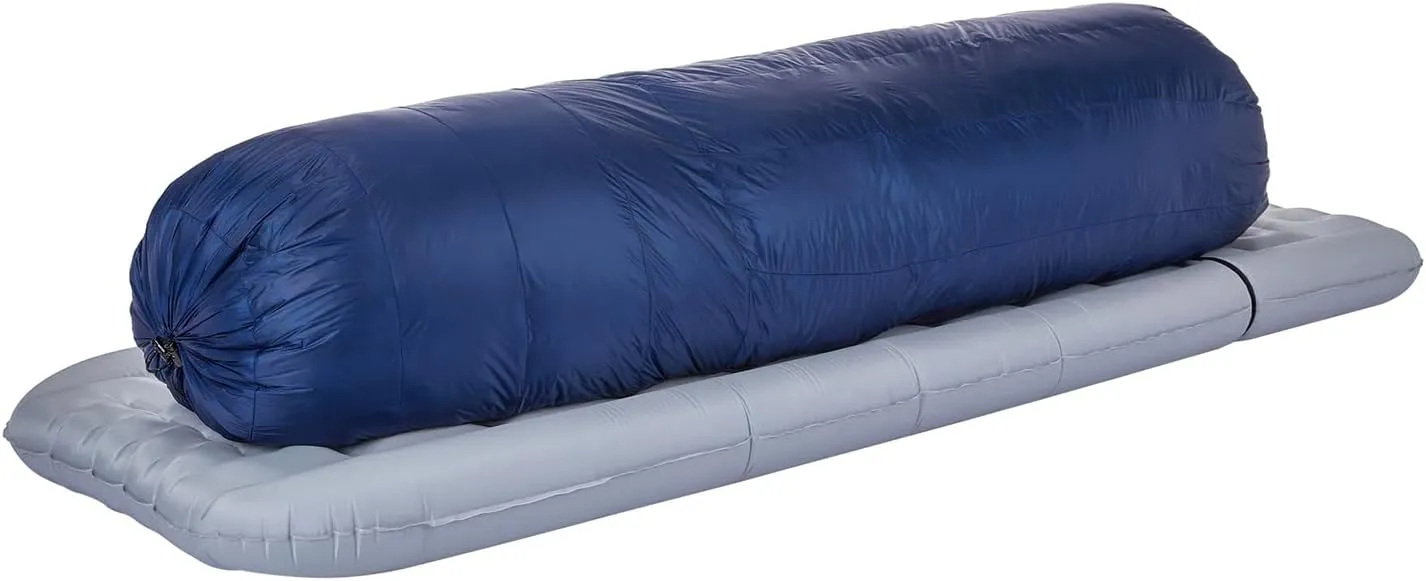Featherstone Moondance 25 850 Fill Power Down Top Quilt Mummy Sleeping Bag Alternative for Ultralight Backpacking Camping and Thru-Hiking Color: Navy/Grey