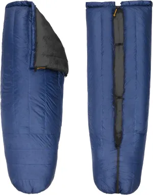 Featherstone Moondance 25 850 Fill Power Down Top Quilt Mummy Sleeping Bag Alternative for Ultralight Backpacking Camping and Thru-Hiking Color: Navy/Grey
