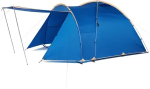 Festival Camping Tent 4 Person Lightweight Waterproof Tunnel Tent with Porch Backpacking Tent for Hiking Travelling Mountaineering