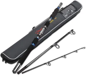 Fiblink 3-Piece Spinning Rod Heavy Spinning Fishing Rod Portable Fishing Rod Graphite Spin Rod (30-50 Pound Test)