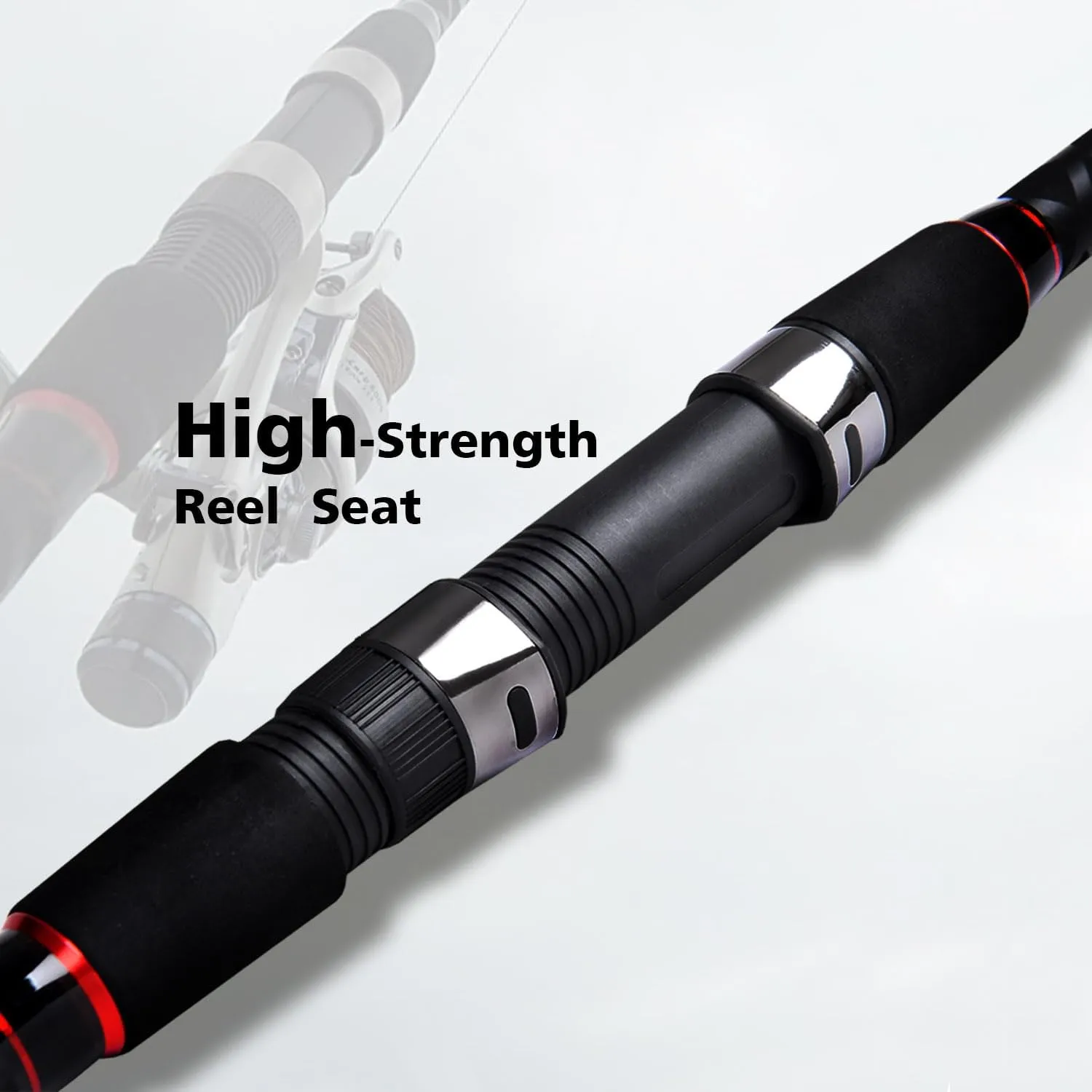 Fiblink Surf Spinning Fishing Rod 2-Piece Graphite Travel Fishing Rod(12 Feet & 10 Feet)
