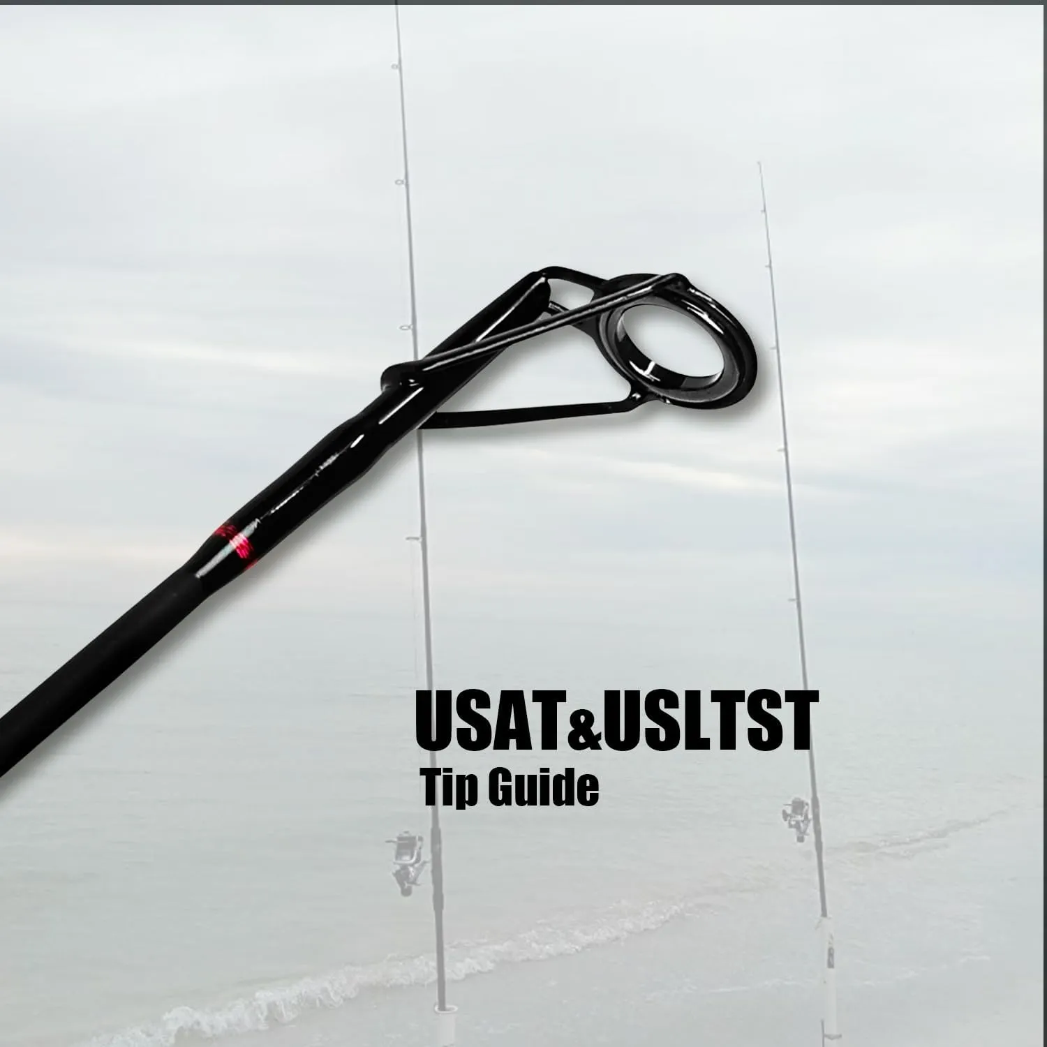 Fiblink Surf Spinning Fishing Rod 2-Piece Graphite Travel Fishing Rod(12 Feet & 10 Feet)