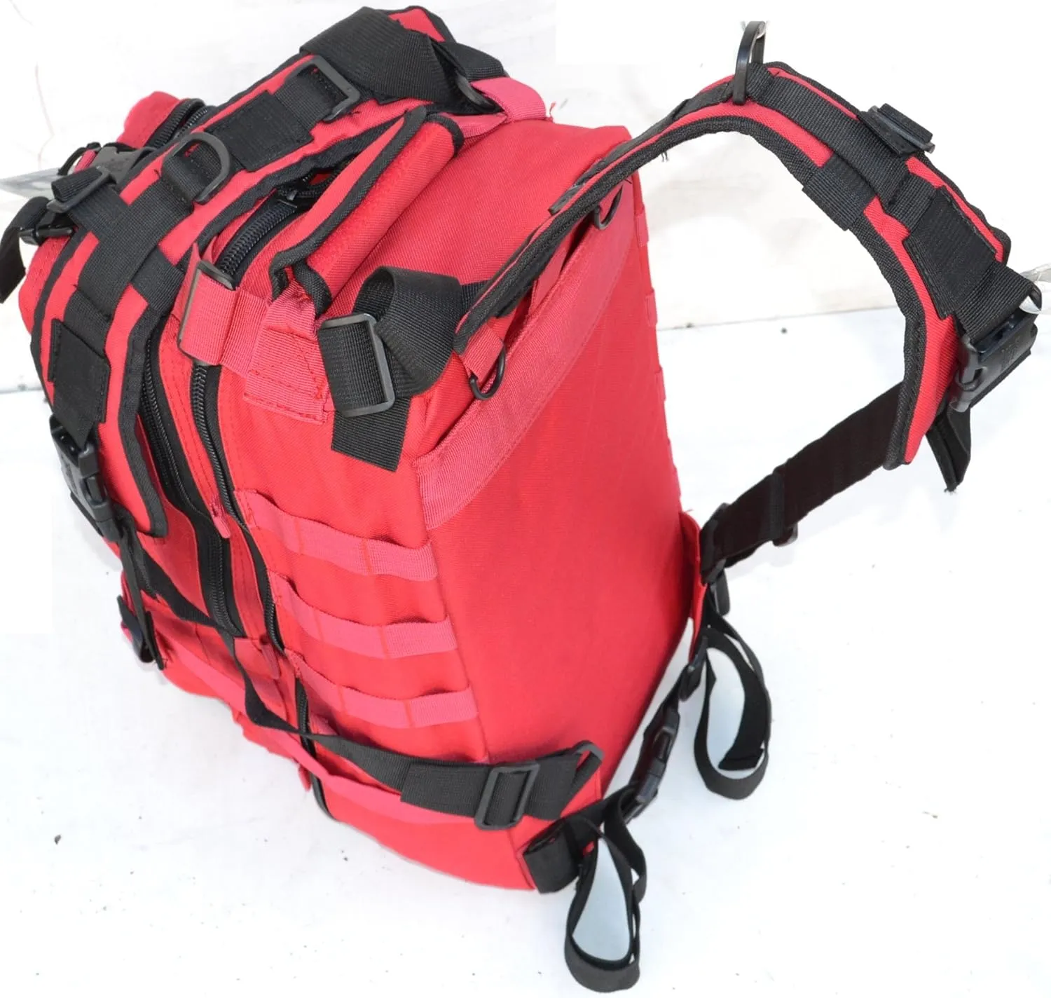 Fieldline Every Day Carry Tactical Assault Bag EDC Day Pack Backpack Molle Webbing Red