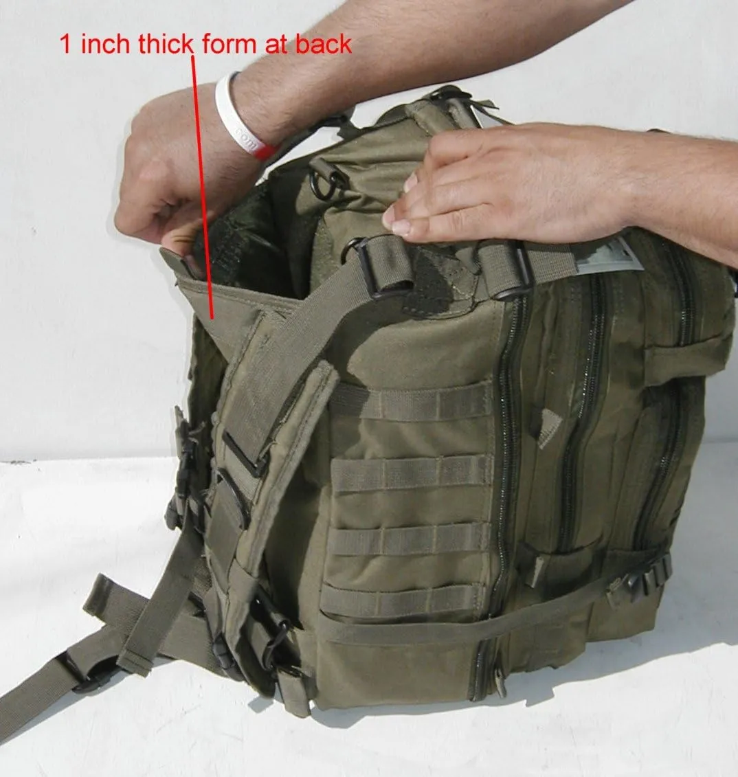 Fieldline Every Day Carry Tactical Assault Bag EDC Day Pack Backpack Molle Webbing Red