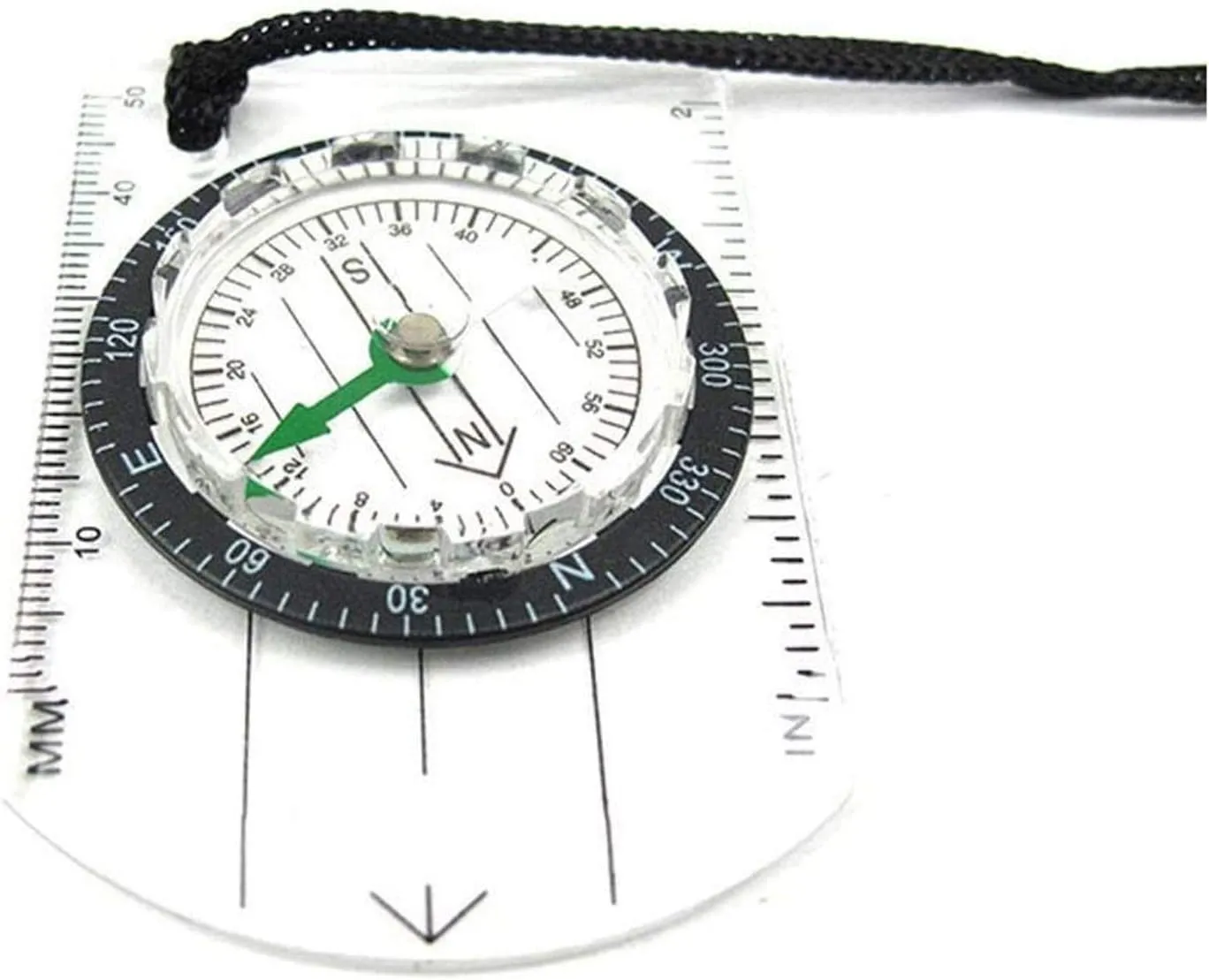Fine Navigation Compass Outdoor Compass for Map Reading Lightweight Map Ruler Orienteering Compass for Survival Mountaineering or Hiking Durable