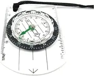 Fine Navigation Compass, Outdoor Compass for Map Reading, Lightweight Map Ruler, Orienteering Compass for Survival Mountaineering or Hiking Durable，Provide accurate direction assistance, easy to carry