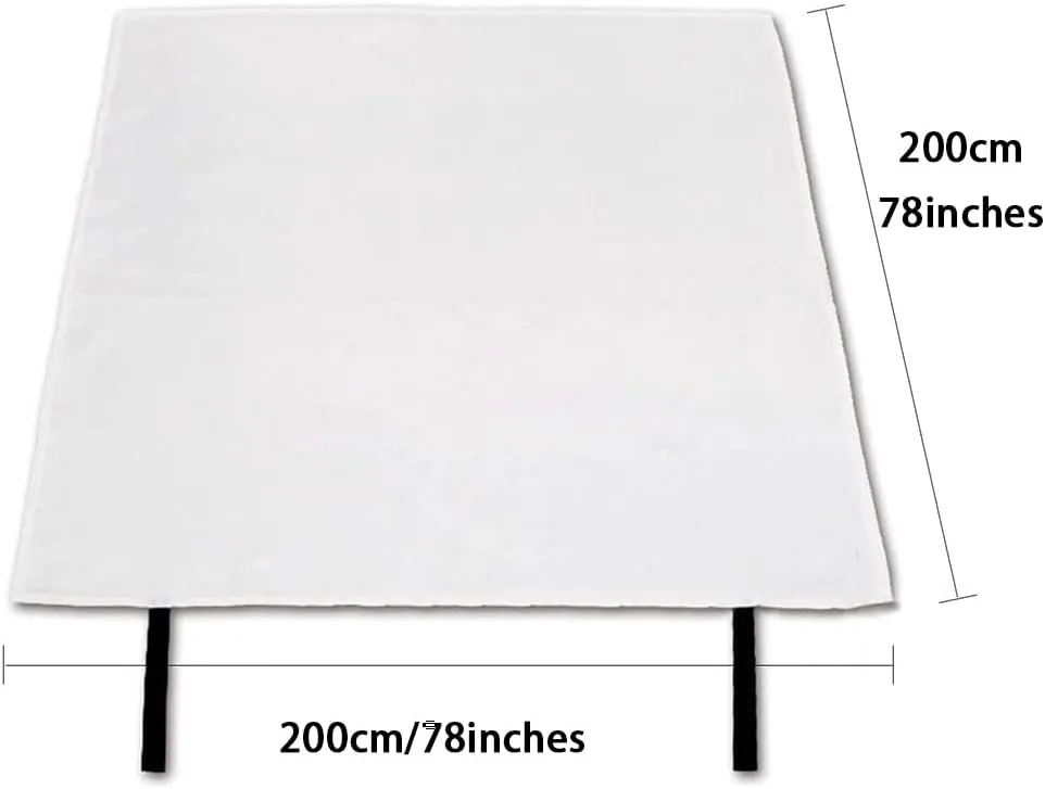 Fire Blanket Camping Emergency Blankets Hotel Dedicated Emergency Blankets, Fiberglass Material Fireproof Blanket, Escape Fire Suppression Blanket, Large Size (Color : White, Size : 78 * 78inches)