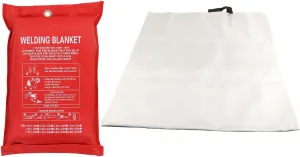 Fire Blanket Fiberglass Emergency Securety Tool with Reinforced Handle