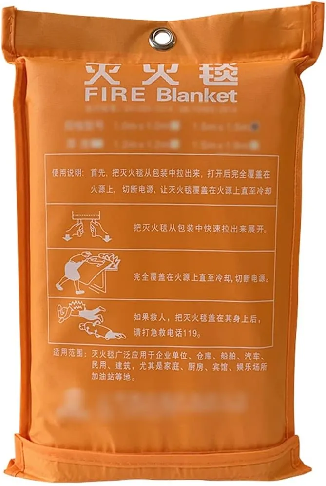 Fire Blanket Fire Blanket for Wood Stove Fire Fighting Dedicated Survival Blanket, Portable Fire Retardant Blanket, Emergency Welding Blankets, for Warehouse School