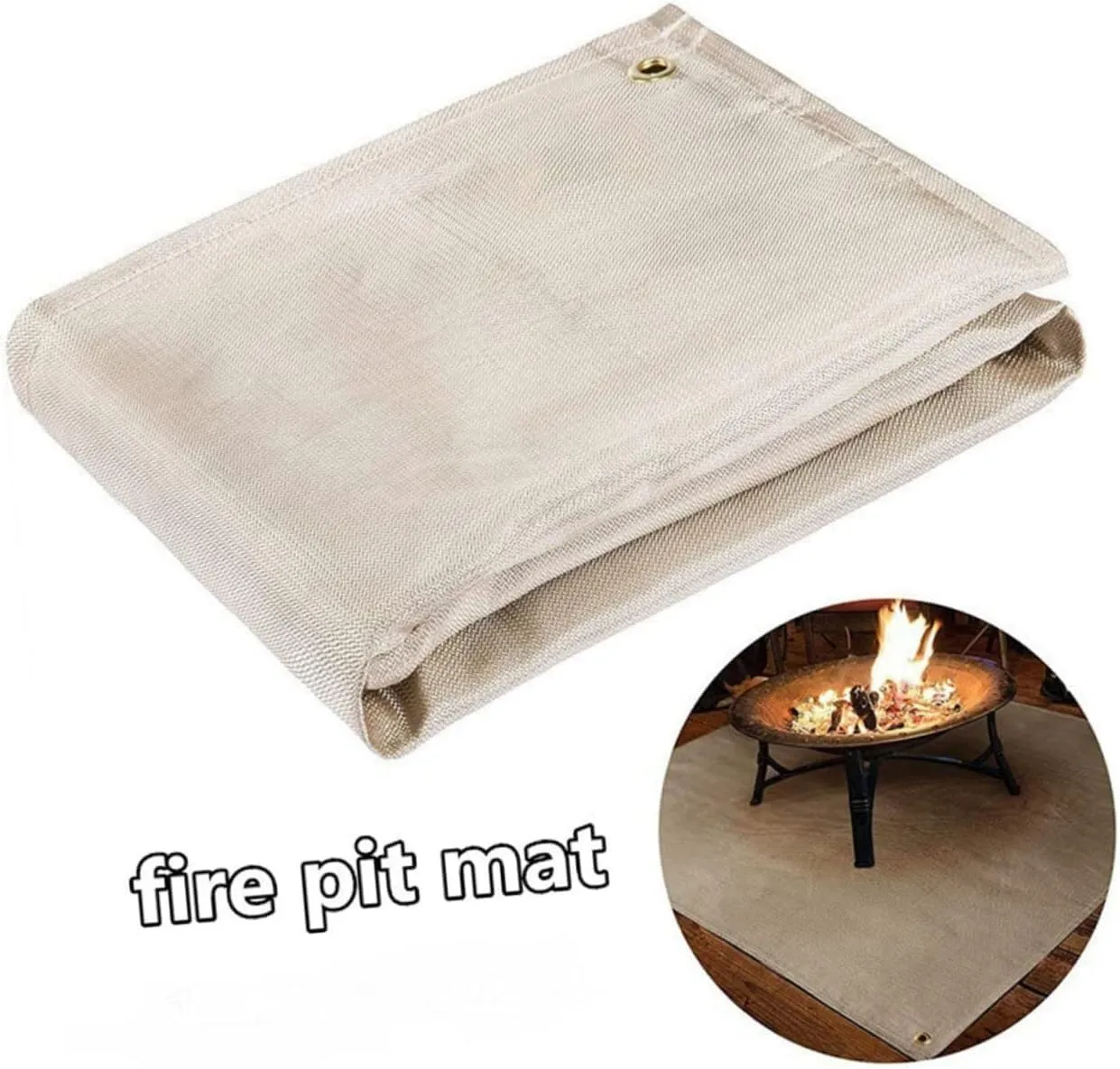 Fire Blanket,Fire Blankets Emergency for Home,Emergency Fire Blanket,Fireproof Rugs for Outdoor Camping BBQ Protection Pad(IPC)