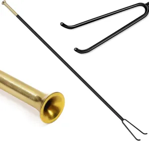 Fire Blower Fireplace Poker 36 Inch Long Fire Pit Poker Powder Coated Steel Fire Poker Camping Portable Fire Pit Tools for Outdoor Indoor Fireplaces Pits Campfire