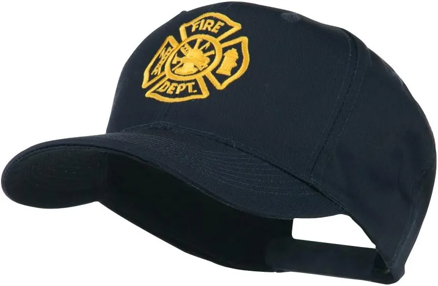 Fire Dept Maltese Cross Embroidered Cap