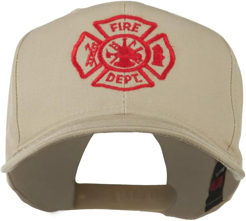 Fire Dept Maltese Cross Embroidered Cap