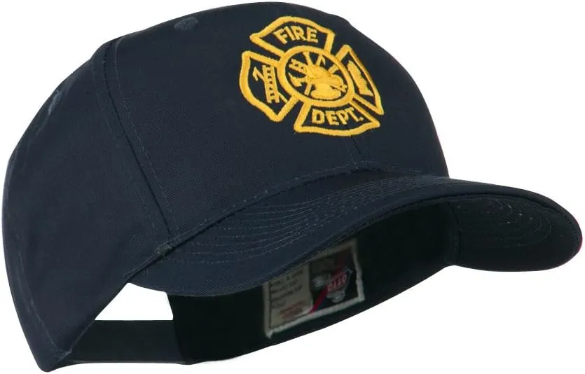 Fire Dept Maltese Cross Embroidered Cap