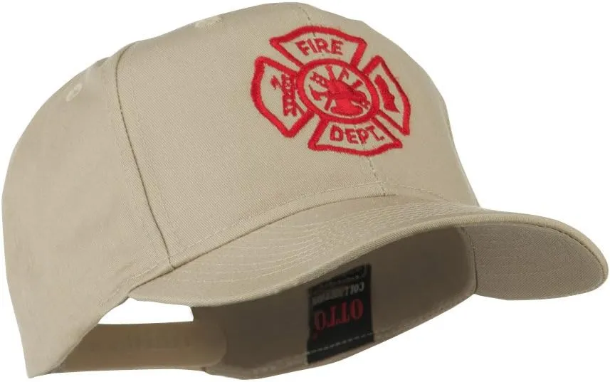 Fire Dept Maltese Cross Embroidered Cap