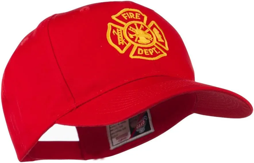 Fire Dept Maltese Cross Embroidered Cap