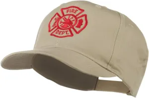 Fire Dept Maltese Cross Embroidered Cap