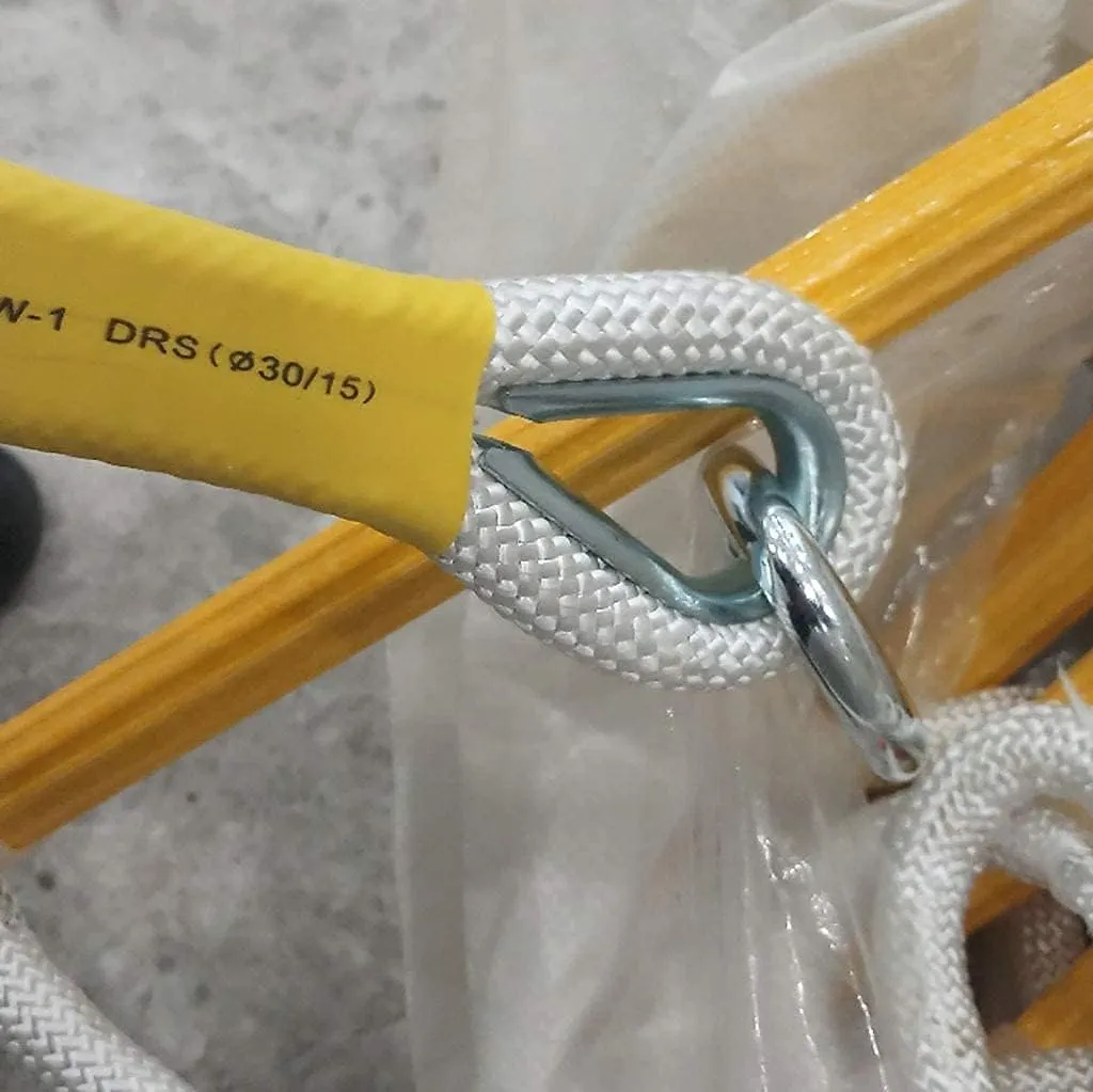 Fire Escape Ladder, Ladders,Rope Ladder Escape Escape Ladder Emergency Rope Ladder with 2 Hooks/Outdoor High Altitude Climbing Rescue Rope Ladder Outdoor Portable Construction Ladder/14M/46Ft