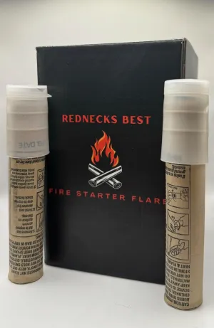 Fire Starter Flare Ultimate Backcountry Fire Starter Campfires, Bonfires & Backcountry Ignites Damp Wood & Burns up to 7 Minutes, Waterproof & Windproof Ignition 3 Pack