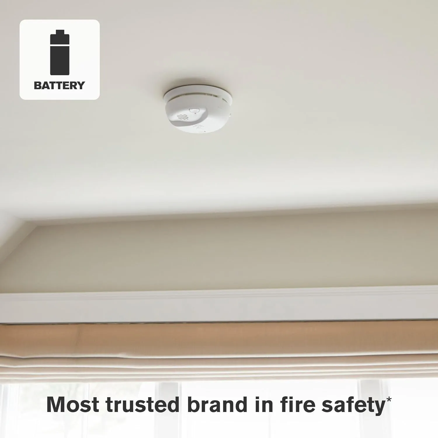 First Alert Combination Smoke & Carbon Monoxide Alarm, Battery Operated Detector with Test & Silence Button, SMICO100, 1-Pack