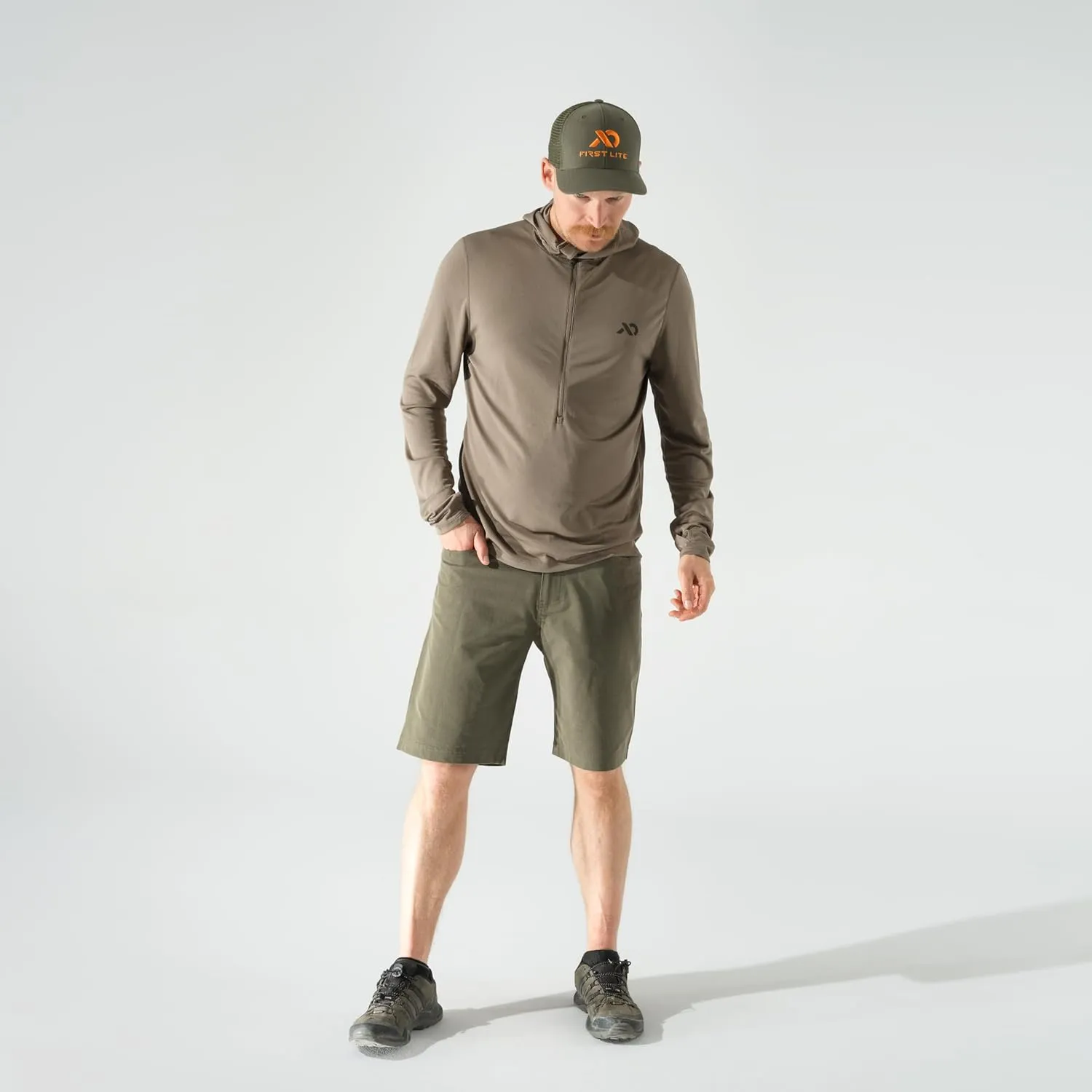 First Lite Men's Trace Short - Ultralight Breathable Hunting Shorts
