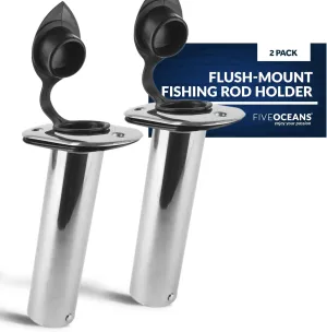 Five Oceans Fishing Rod Holder, 15/30/90 Degree Rod Holder for Boat, Clamp-on Fishing Rod Holder, Single Piece Rack Rod Holder