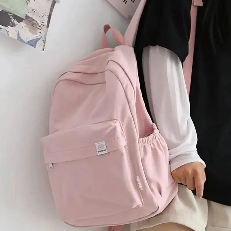 FlexPack Solid Color School Backpack