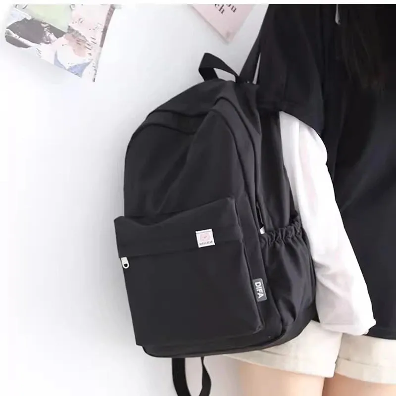 FlexPack Solid Color School Backpack