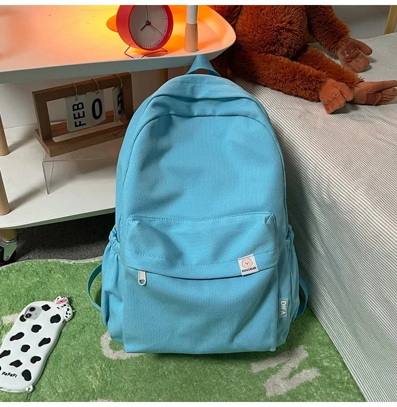 FlexPack Solid Color School Backpack