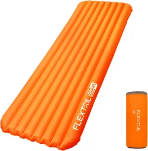 FLEXTAILGEAR Inflatable Sleeping Pad with 5R Value – Ultralight 2.8 Inch Camping Mattress, 4 Seasons Compact Air Mattress for Camping Traveling Backpacking Hiking