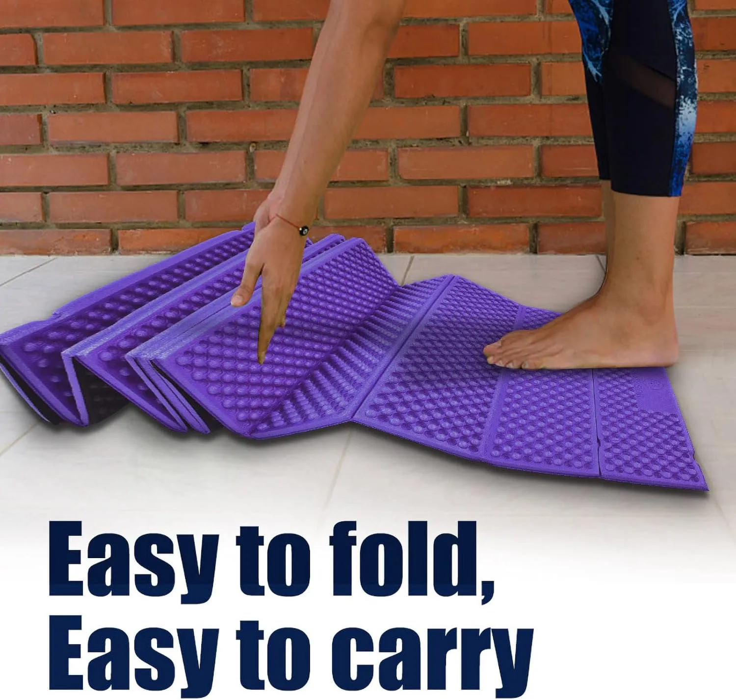 Foam Sleeping Pad, XPE Folding Sleeping Pad Foam Camping Pad with Light Weight for Outdoor