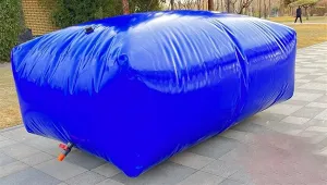 Foldable Portable Soft Water Bag Large Capacity Collapsible Storage Containers for Emergency/Temporary Water Storage, Rectangular Cube Tanque De Almacenamiento De Agua/Rainwater Bag for Fire Protect
