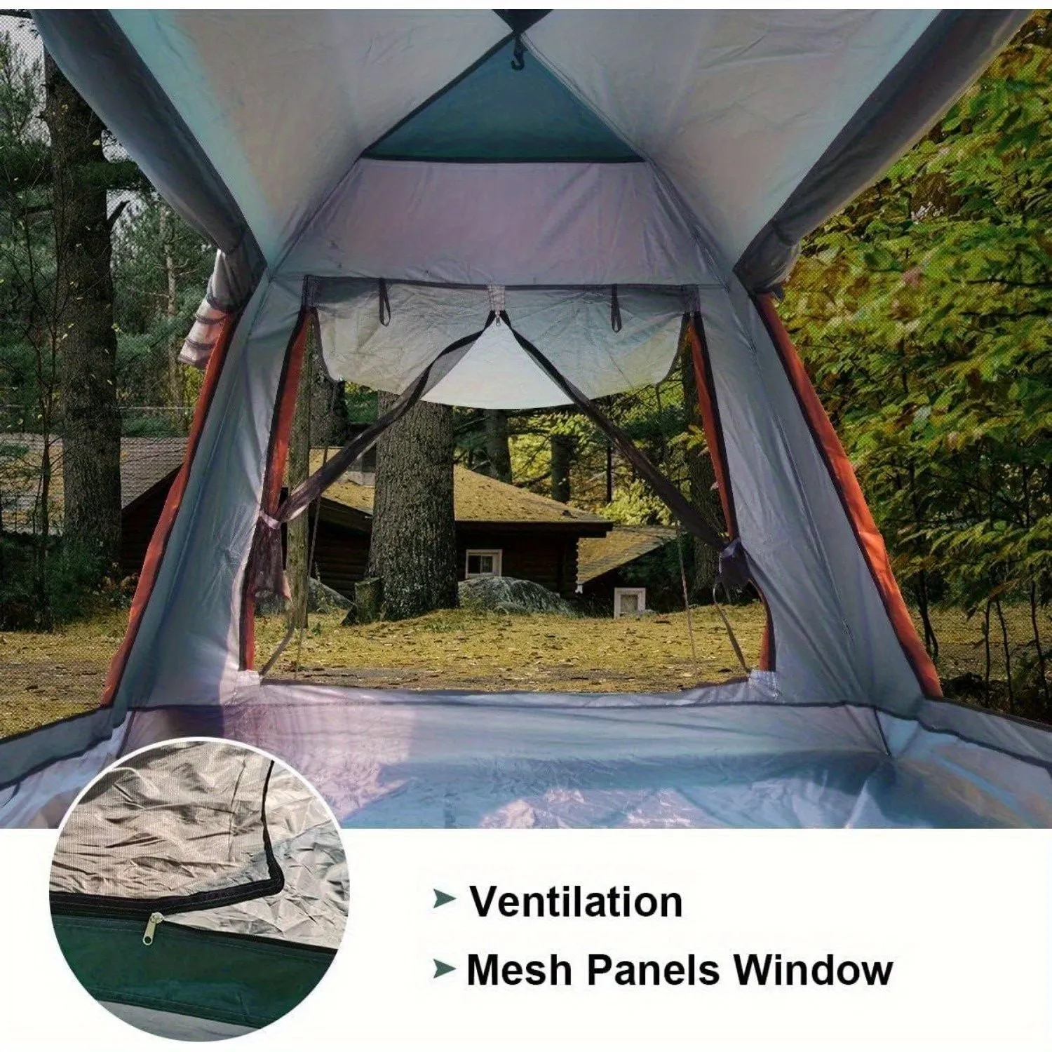 for Mesh Quick-Open Outdoor Automatic Oversized savings Tent Camping Ideal Family-Friendly Windows Machine learning with - Adventures