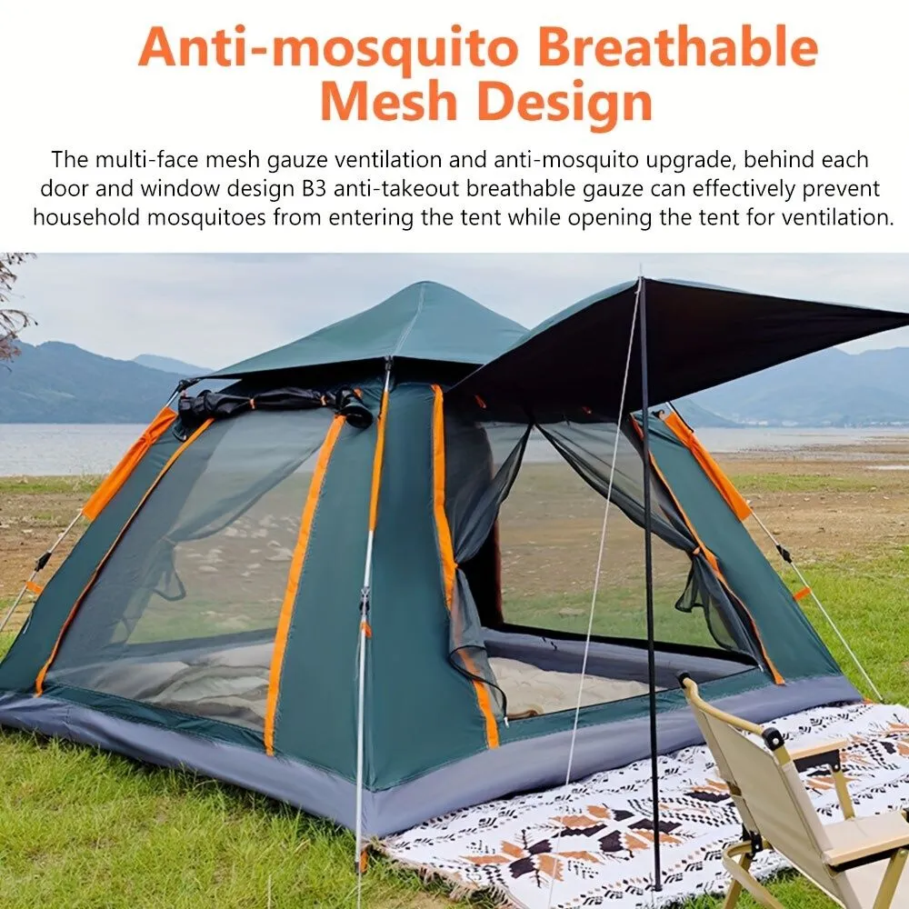 for Mesh Quick-Open Outdoor Automatic Oversized savings Tent Camping Ideal Family-Friendly Windows Machine learning with - Adventures